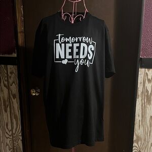 Black Graphic Tee - Tomorrow Needs You